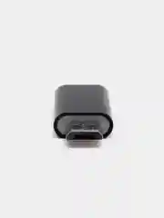Черный адаптер переходник USB Type C на micro USB