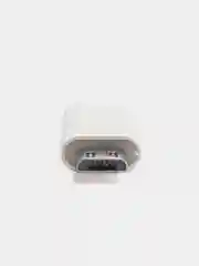 Белый адаптер переходник USB Type C на micro USB