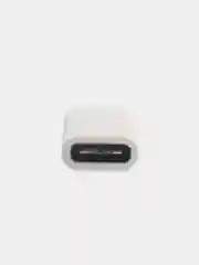 Белый адаптер переходник USB Type C на micro USB