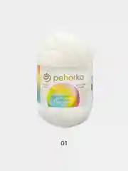 Белый пряжа Пехорка "Детская Новинка", 100% акрил, 50 г, 200 м