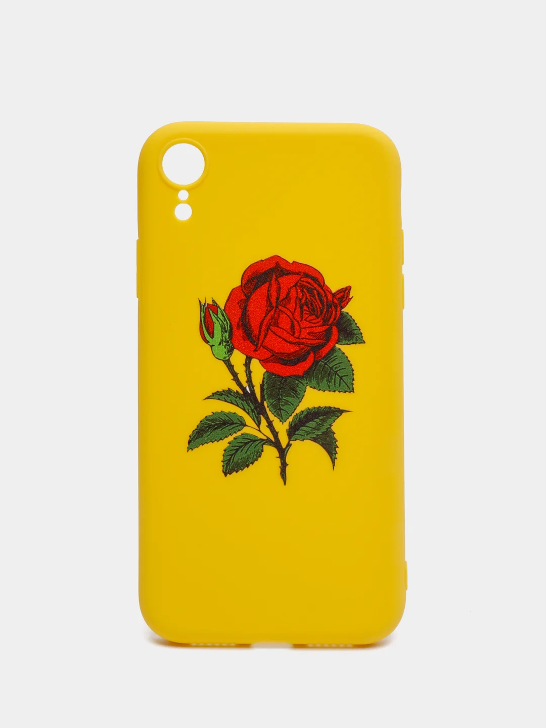 Желтый чехол с розой, чехол для iPhone 6+, 6s+, 7+, 8+, X, XS, XS max