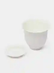 Белый горшок кашпо для цветов 0,1 л - 5, 6 л