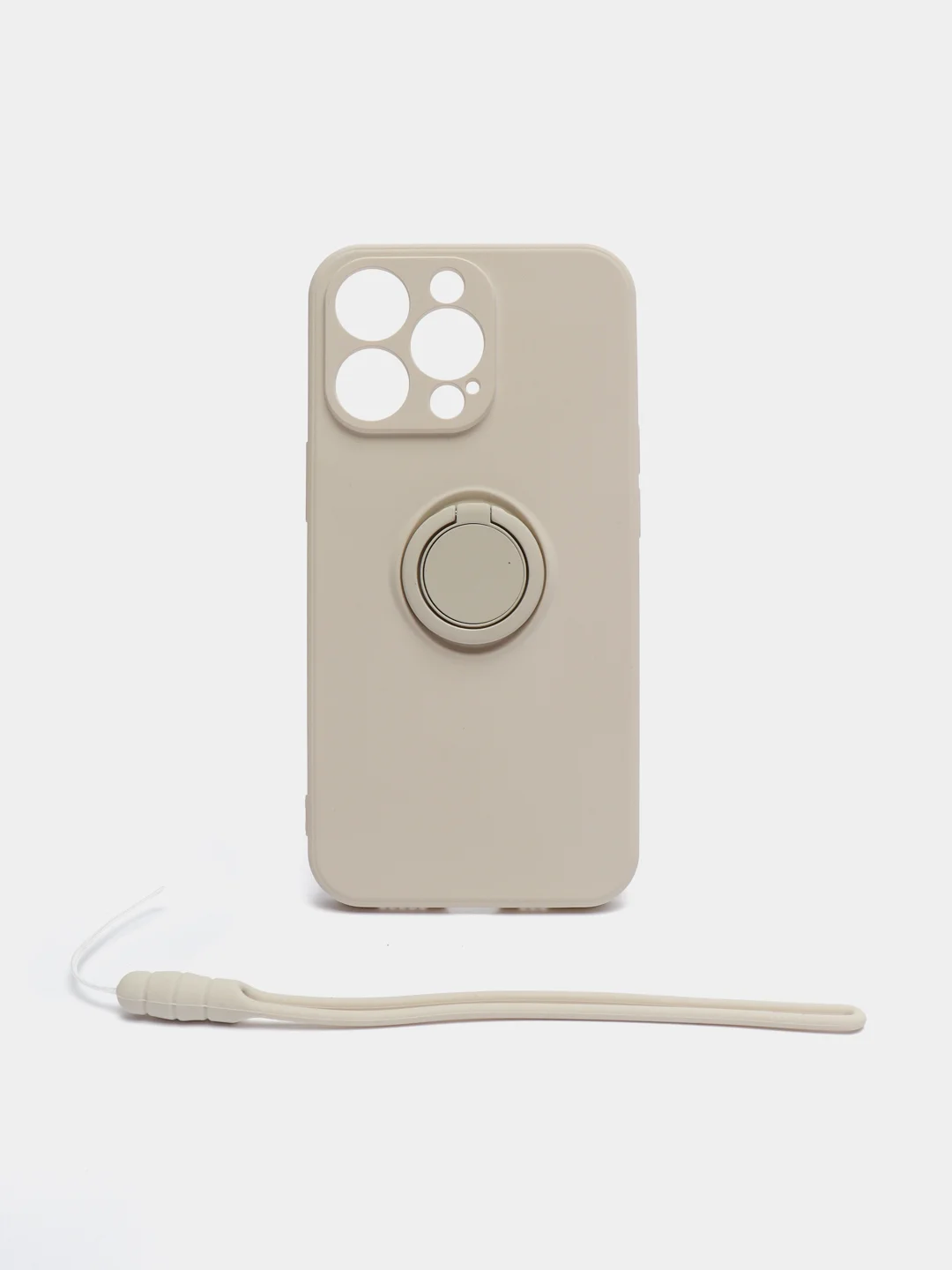Слоновая кость чехол с кольцом для iPhone 12 Pro, 12, 12 mini, 11, XR