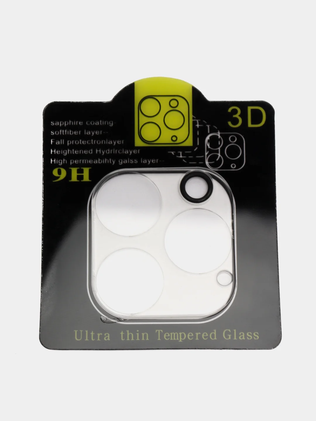 Защитное стекло iPhone 11 / 12 Pro / 12 Pro Max / 12 mini / Pro Max на камеру 3D Айфон