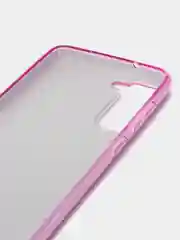 Лавандовый чехол блестящий для Samsung Galaxy S21FE, накладка c блёстками для Самсунг S21 FE