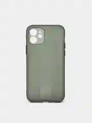 Черный чехол на iPhone 12, 1.5 мм  Плотный цветной