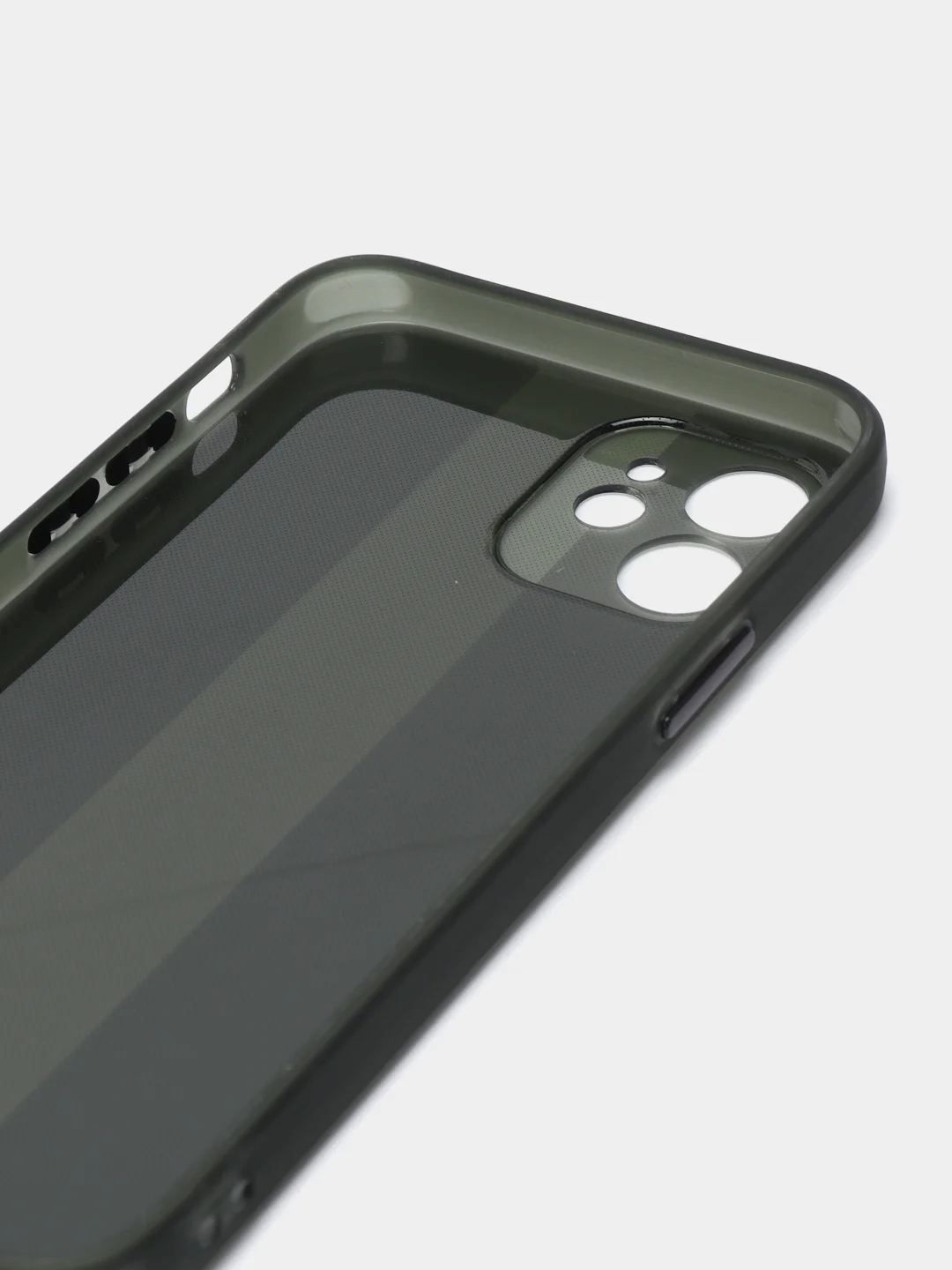Черный чехол на iPhone 12, 1.5 мм Плотный цветной