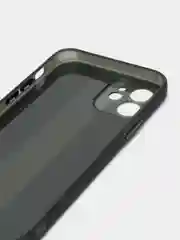Черный чехол на iPhone 12, 1.5 мм  Плотный цветной