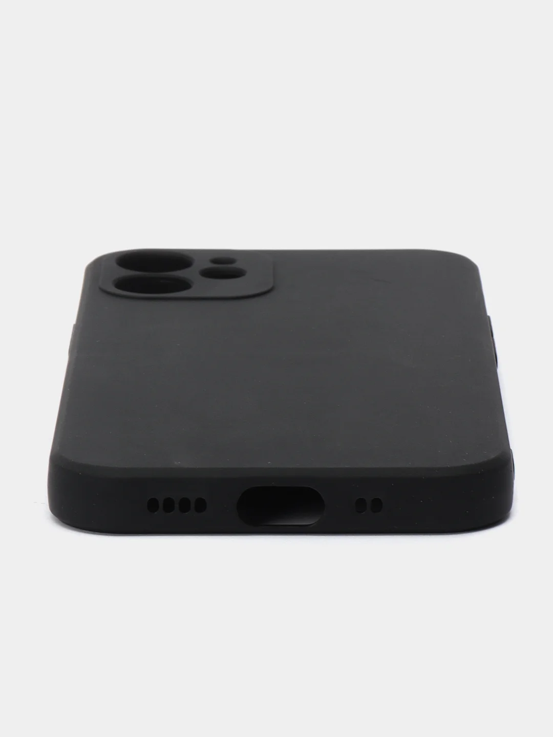 Черный чехол Silicone Case для iPhone 12, 12 Pro, Max, 12 mini, 13, 13 Pro, Max с защитой камеры