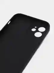 Черный чехол Silicone Case для iPhone 12, 12 Pro, Max, 12 mini, 13, 13 Pro, Max с защитой камеры