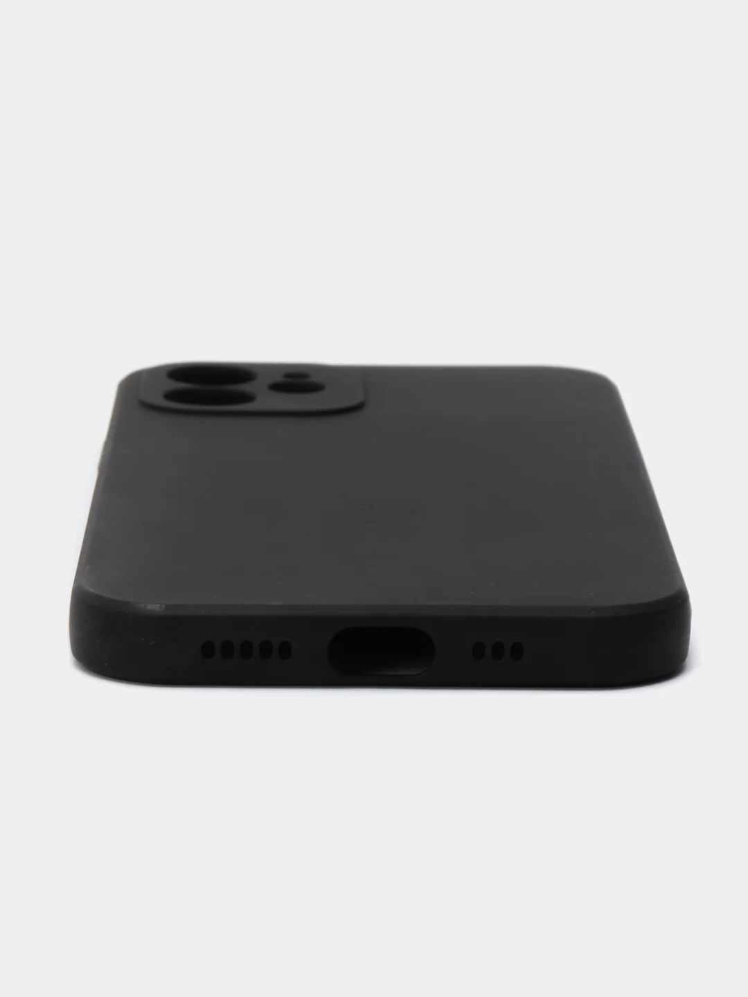 Черный чехол Silicone Case для iPhone 12, 12 Pro, Max, 12 mini, 13, 13 Pro, Max с защитой камеры