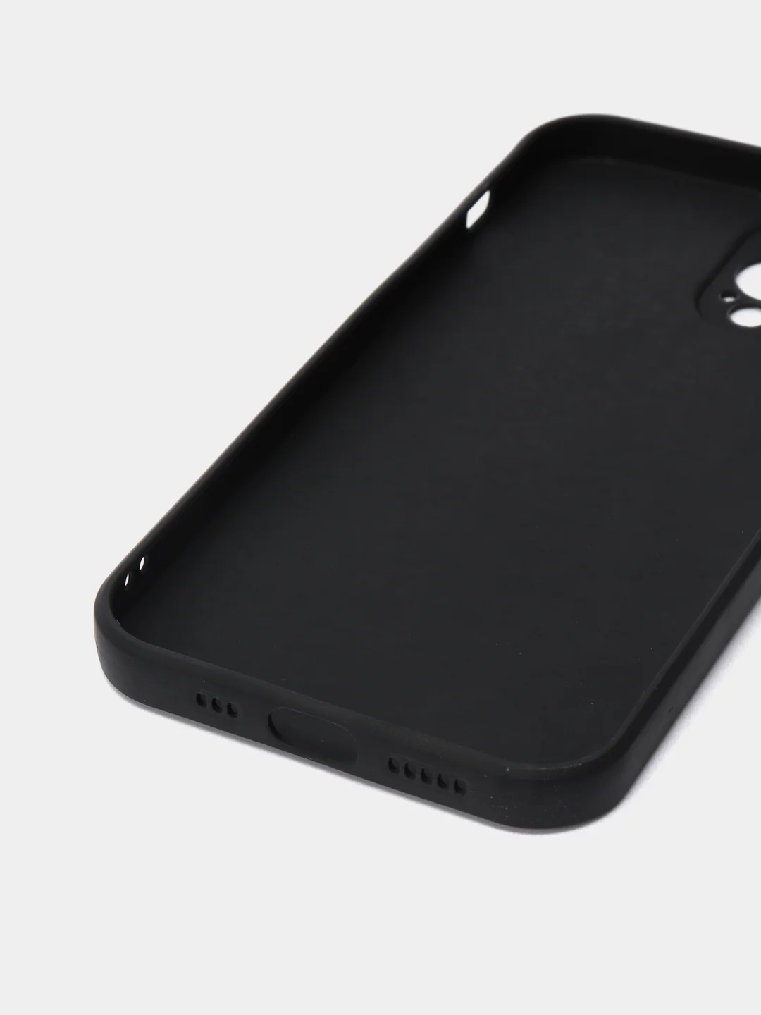 Черный чехол Silicone Case для iPhone 12, 12 Pro, Max, 12 mini, 13, 13 Pro, Max с защитой камеры