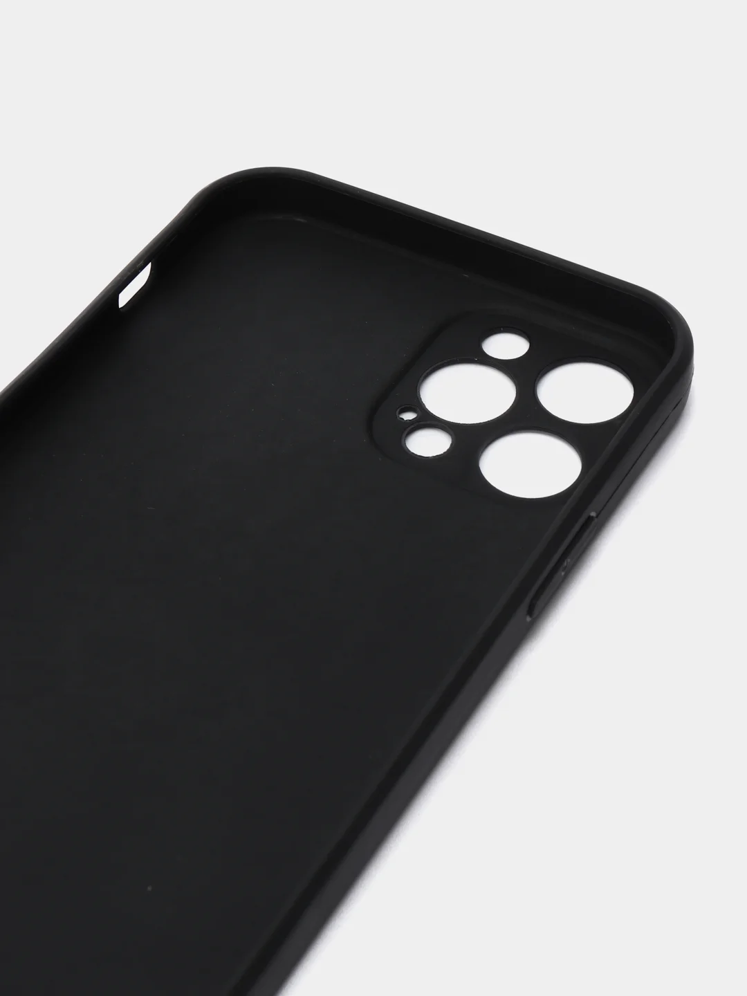 Черный чехол Silicone Case для iPhone 12, 12 Pro, Max, 12 mini, 13, 13 Pro, Max с защитой камеры