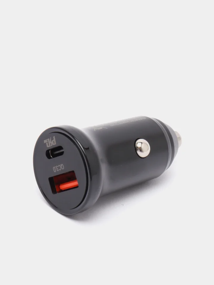 Черный автомобильное зарядное устройство USB 2,4A BOROFONE BZ18,BZ18A PD20W Quick Charge 3.0