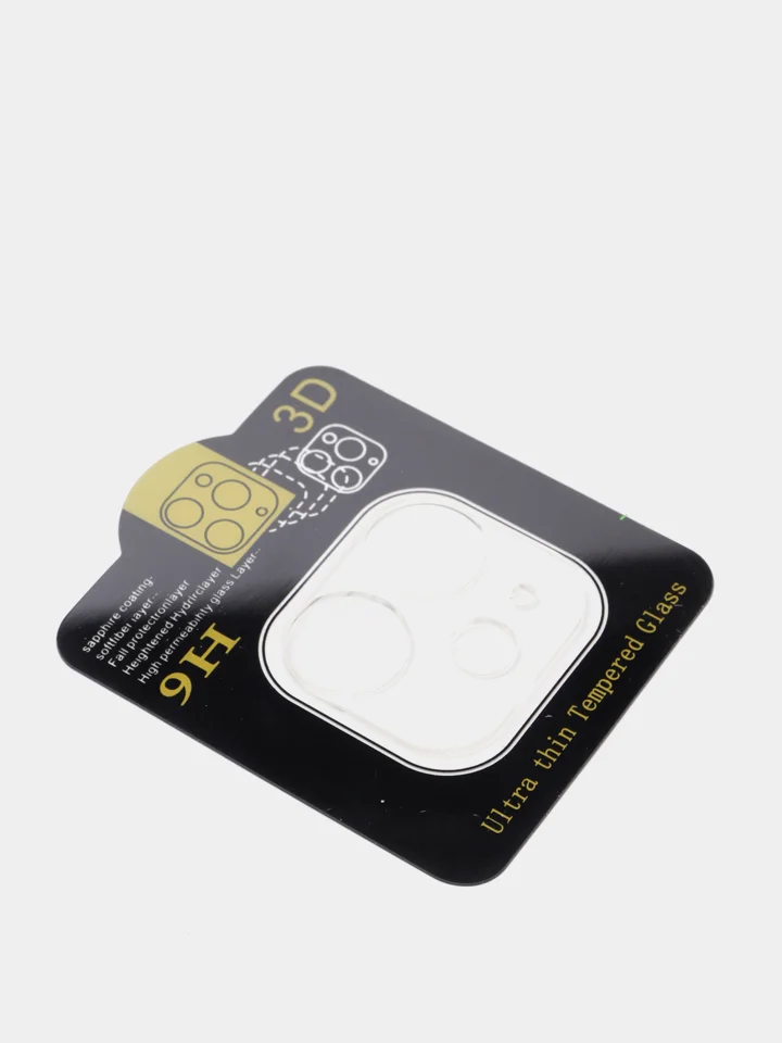 Защитное стекло iPhone 11 / 12 Pro / 12 Pro Max / 12 mini / Pro Max на камеру 3D Айфон