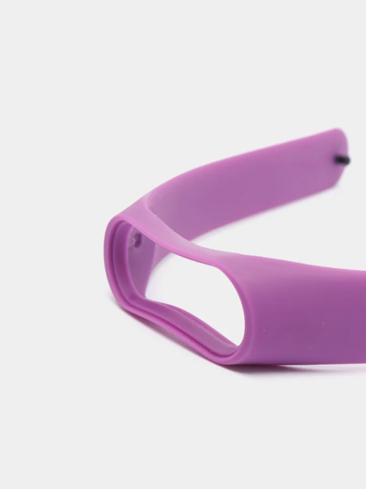 Фиолетовый силиконовый ремешок для фитнес браслета Xiaomi Mi Band 4, Mi Band 3
