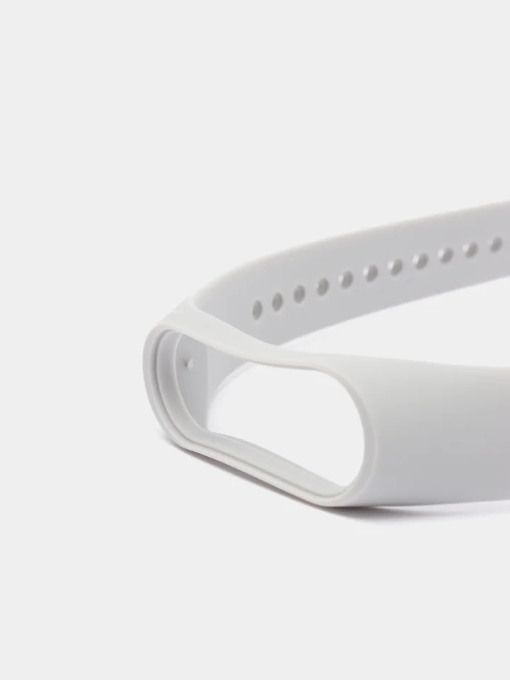 Серый силиконовый ремешок для фитнес браслета Xiaomi Mi Band 4, Mi Band 3