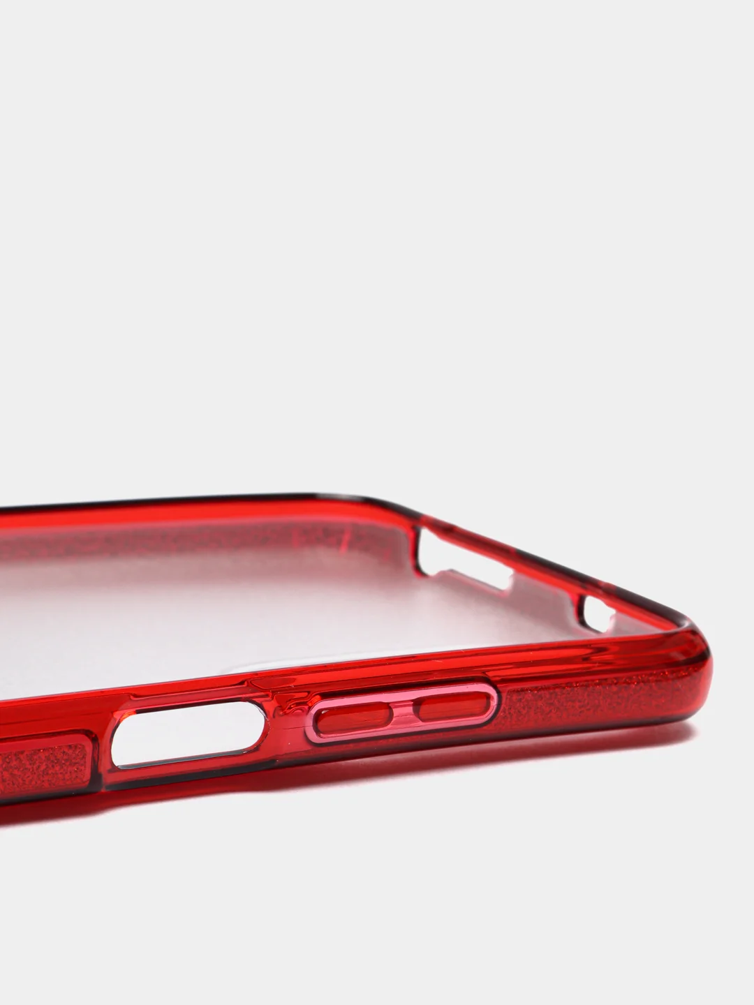 Красный чехол блестящий Xiaomi Redmi Note 11 4G, Redmi Note 11S накладка c блёстками