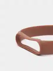 Коричневый силиконовый ремешок для фитнес-браслетов Xiaomi Mi Band 5 / 6