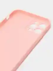 Розовый чехол Silicone Case для iPhone 12, 12 Pro, Max, 12 mini, 13, 13 Pro, Max с защитой камеры