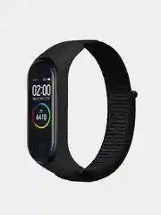 Черный нейлоновый ремешок для фитнес-браслетов Xiaomi Mi Band 3 / 4 / 5 / 6