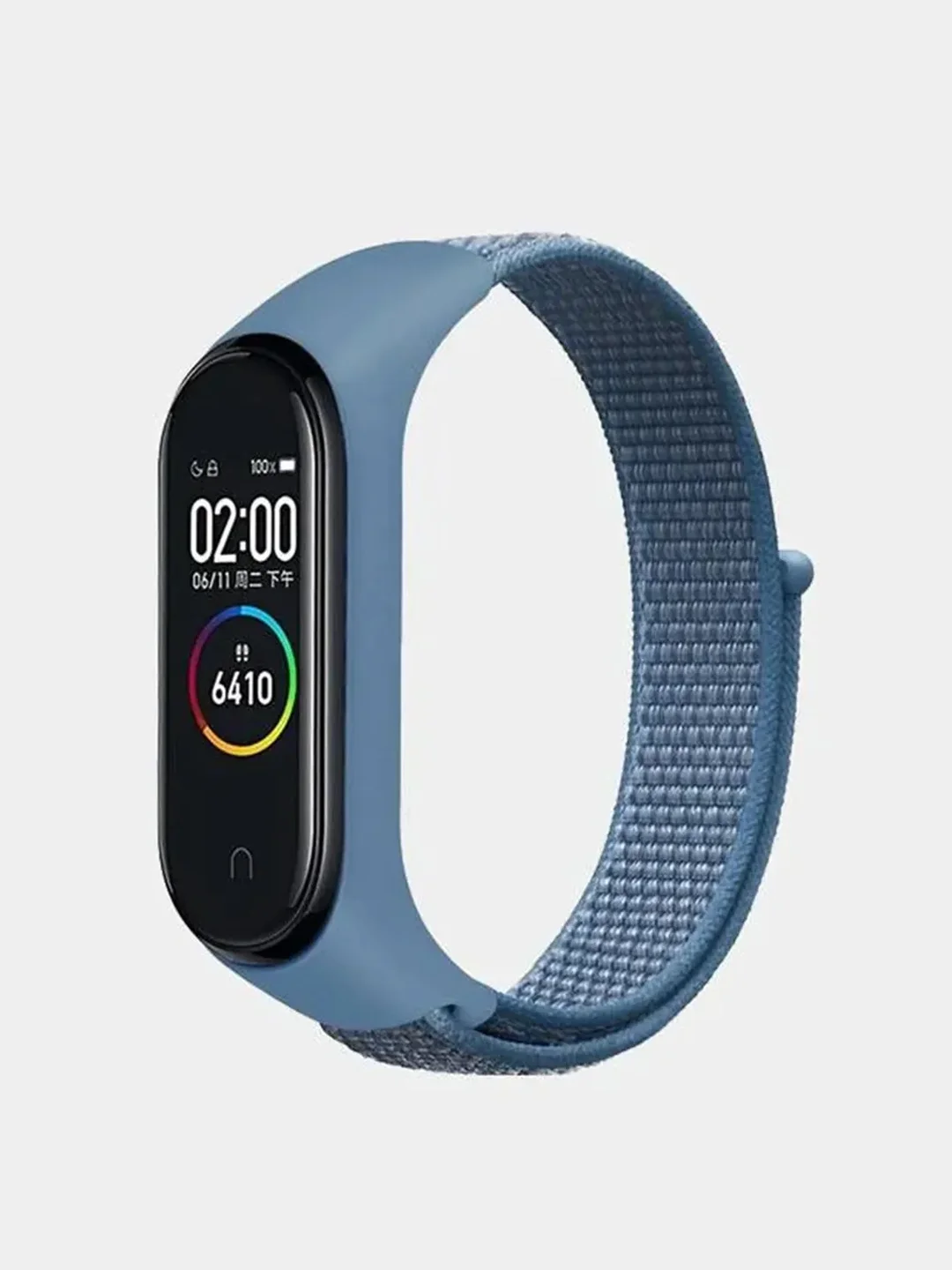 Голубой нейлоновый ремешок для фитнес-браслетов Xiaomi Mi Band 3 / 4 / 5 / 6