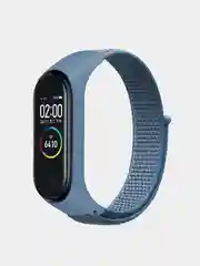 Голубой нейлоновый ремешок для фитнес-браслетов Xiaomi Mi Band 3 / 4 / 5 / 6