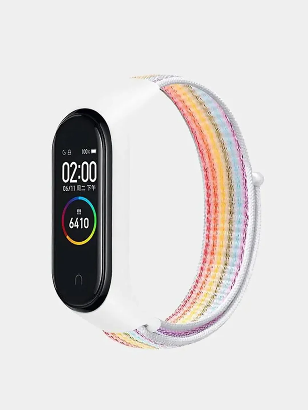 Прозрачный нейлоновый ремешок для фитнес-браслетов Xiaomi Mi Band 3 / 4 / 5 / 6
