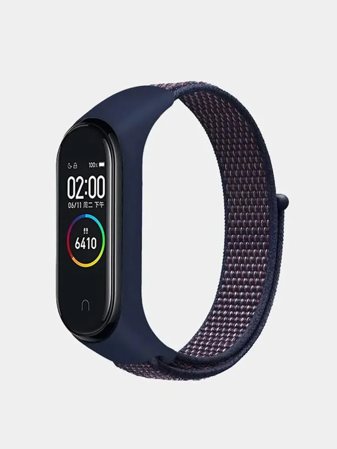 Темно-синий нейлоновый ремешок для фитнес-браслетов Xiaomi Mi Band 3 / 4 / 5 / 6