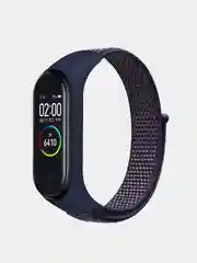 Темно-синий нейлоновый ремешок для фитнес-браслетов Xiaomi Mi Band 3 / 4 / 5 / 6