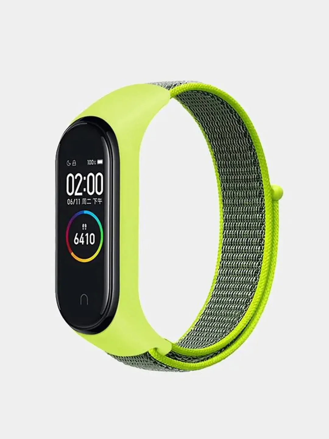 Лайм нейлоновый ремешок для фитнес-браслетов Xiaomi Mi Band 3 / 4 / 5 / 6