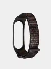 Угольный нейлоновый ремешок для фитнес-браслетов Xiaomi Mi Band 3 / 4 / 5 / 6