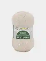 Белый пряжа Пехорка Носочная 50% шерсть, 50% акрил 100г, 200м