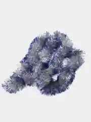 Голубой мишура с цветными кончиками, 200 х 10 см