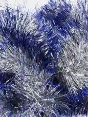 Голубой мишура с цветными кончиками, 200 х 10 см