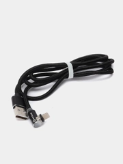 Кабель DREAM Lightning U50, 2.4 A, 1 м, магнитный, черный