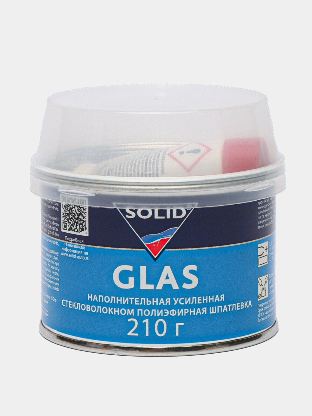 Шпатлевка автомобильная со стекловолокном (Glass) Solid купить по цене 1002  ₽ в интернет-магазине Магнит Маркет