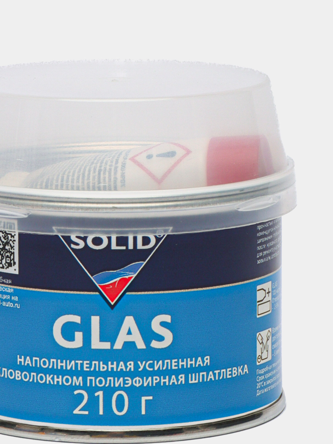 Шпатлевка автомобильная со стекловолокном (Glass) Solid купить по цене 1002  ₽ в интернет-магазине Магнит Маркет