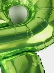 Воздушный шар "Цифра 8", 100 см, лаймовый