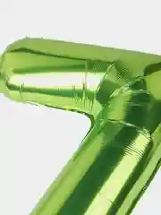 Воздушный шар "Цифра 7", 100 см, лаймовый