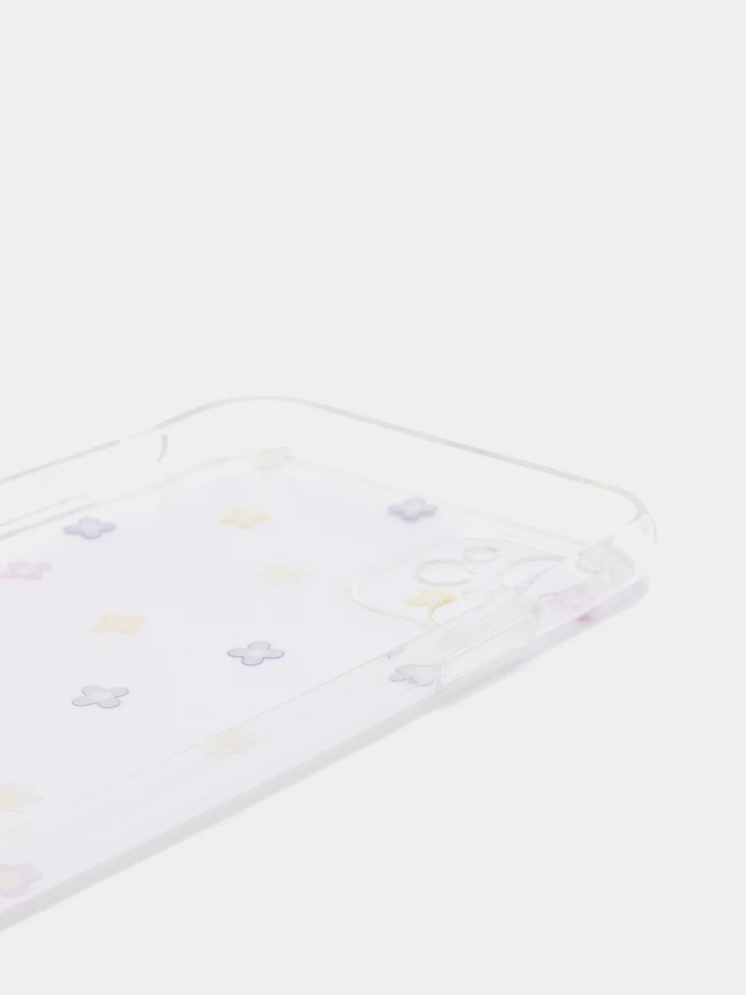 Белый прозрачный чехол с дизайном сердечек и цветовiPhone11,11Pro,11ProMax,XS,XSMax,XR,X,7/8Plus