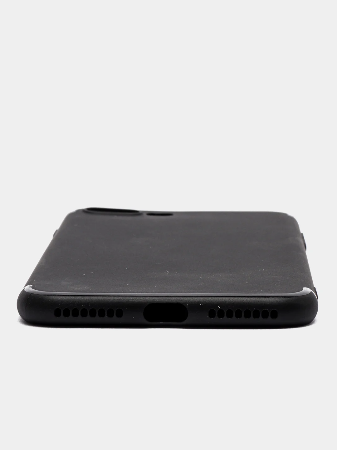 Черный силиконовый чехол для iPhone