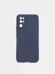 Синий чехол для Honor 9S, Y5P,  Honor 30 матовый силиконовый
