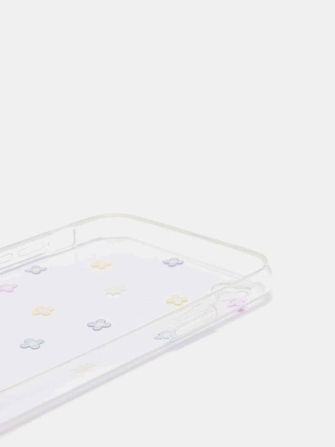 Белый прозрачный чехол с дизайном сердечек и цветовiPhone11,11Pro,11ProMax,XS,XSMax,XR,X,7/8Plus