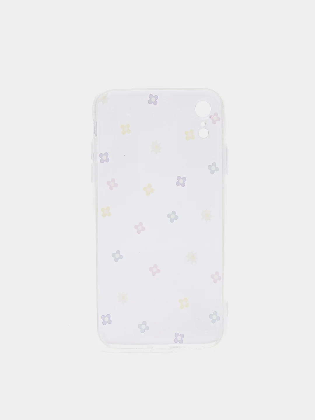 Белый прозрачный чехол с дизайном сердечек и цветовiPhone11,11Pro,11ProMax,XS,XSMax,XR,X,7/8Plus