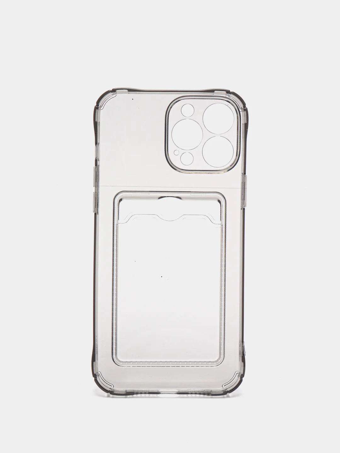 Тёмно-серый чехол карточница iPhone 11, 12, 12 Pro, 12 Pro Max, 13 Pro, 13 Pro Max, 13 Mini, Honor X8