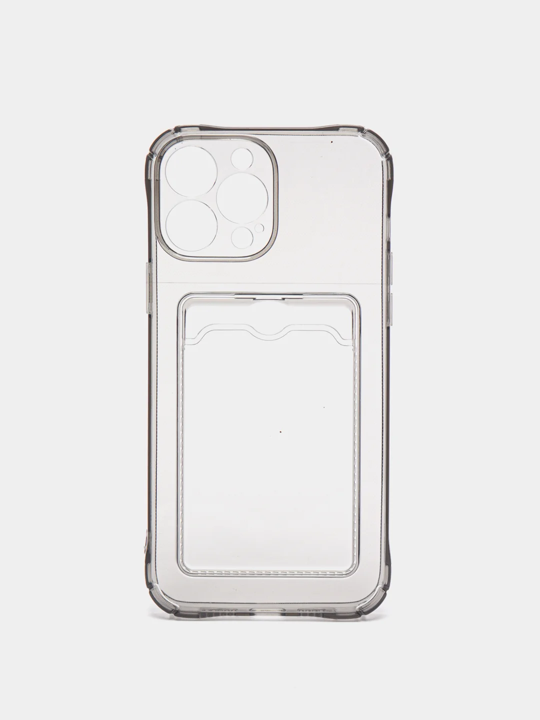 Тёмно-серый чехол карточница iPhone 11, 12, 12 Pro, 12 Pro Max, 13 Pro, 13 Pro Max, 13 Mini, Honor X8