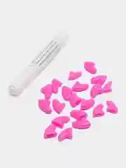 Тёмно-розовый мягкие коготки для кошек. Антицарапки, 20 шт. + 1 клей