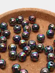 Черный бусины жемчужные, акриловые, для рукоделия, 8 мм
