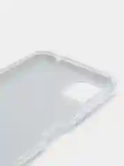 Серебряный чехол блестящий Samsung Galaxy A22S, A22 5G накладка с блёстками